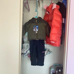 NWT Puffer Jacket and Insulated Bib Overalls